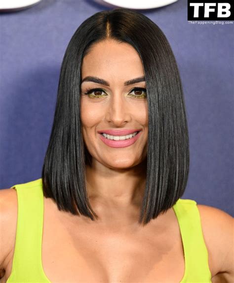 nikki bella cleavage|Nikki Bella flaunts her cleavage in fitted black dress as she steps .